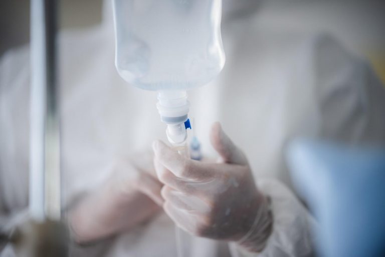 How long does IV fluid stay in your system?